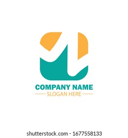 Logo abstracto de color elegante. Vector. Promoción de marca. Moderno.