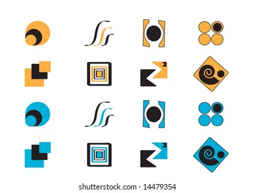 abstract logo elements