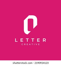 Abstract logo elements Initial letter O.Symbol of minimalist and modern concept geometric style.Future Logo type.