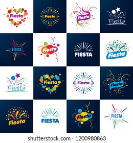 Abstract logo for the Fiesta. Vector illustration.