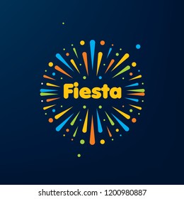 Abstract logo for the Fiesta. Vector illustration.