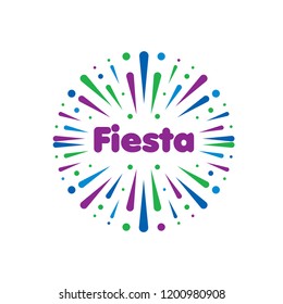 Abstract logo for the Fiesta. Vector illustration.