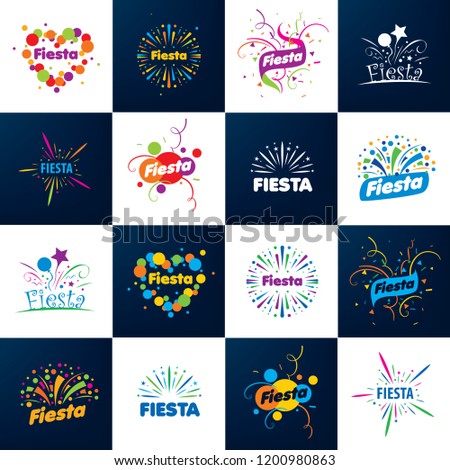 Abstract logo for the Fiesta. Vector illustration.