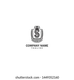 Abstract Logo Font Crest Luxury Template