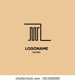 The abstract logo forms the letter a, with abstract lines that become the ornament of the letter a