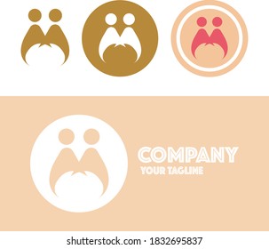 Abstract logo with four logo option