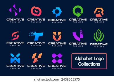 Abstract logo futuristic concept for branding