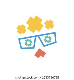 Abstract logo geek. Smart Icon 