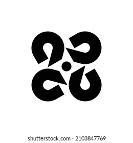 Logo abstracto. Logotipos abstractos geométricos. Diseño de iconos