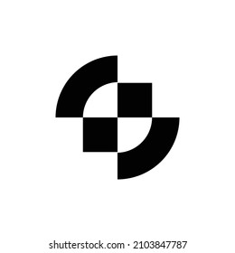 Logo abstracto. Logotipos abstractos geométricos. Diseño de iconos