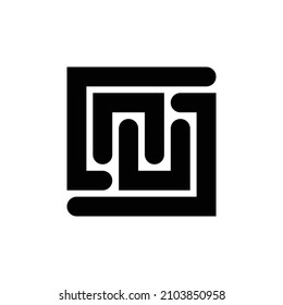 Logo abstracto. Logotipos abstractos geométricos. Diseño de iconos