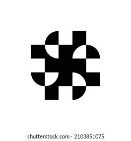 Logo abstracto. Logotipos abstractos geométricos. Diseño de iconos