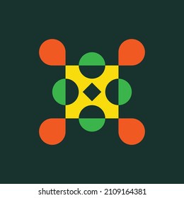 Logo abstracto. Logotipos abstractos geométricos. Diseño de iconos