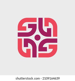 Logo abstracto. Logotipos abstractos geométricos. Diseño de iconos