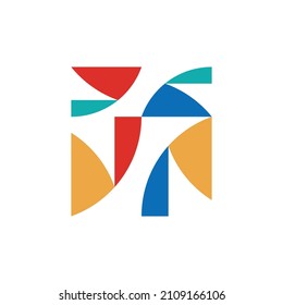 Logo abstracto. Logotipos abstractos geométricos. Diseño de iconos