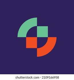 Abstract logo. Geometric abstract logos. Icon design