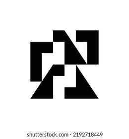 Logo abstracto. Logotipos abstractos geométricos. Diseño de iconos