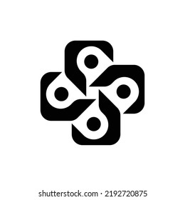 Abstract logo. Geometric abstract logos. Icon design