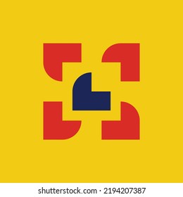 Logo abstracto. Logotipos abstractos geométricos. Diseño de iconos