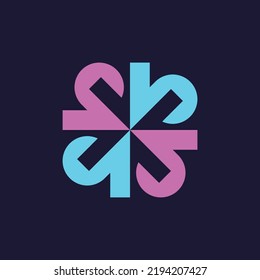 Logo abstracto. Logotipos abstractos geométricos. Diseño de iconos