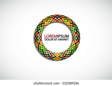 Abstract Logo Geometry Design. Modern Business Icon.