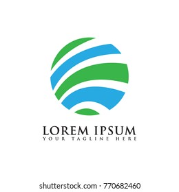 abstract logo globe