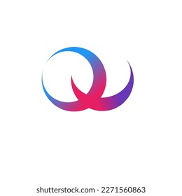 Vector de diseño de logotipo abstracto degradado