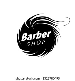 Abstract logo for hair salon. Vector illustration