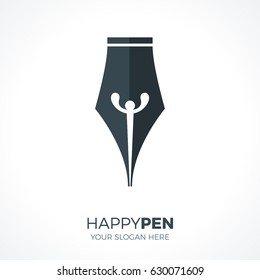 Abstract Logo of Happy Pen