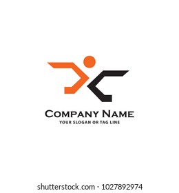 abstract logo human