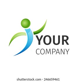 Abstract logo Human, excellent vector illustration, EPS 10