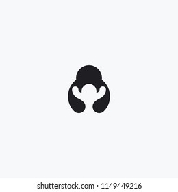 abstract logo of human hold junior