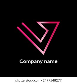 abstract logo with abstract icon