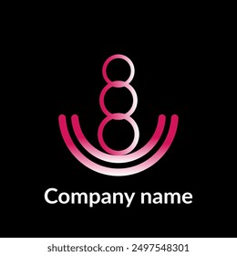 abstract logo with abstract icon