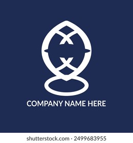 Abstract logo with abstract icon