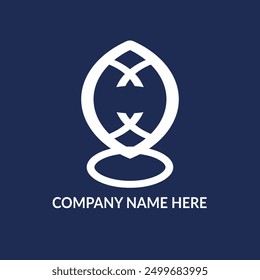 Abstract logo with abstract icon