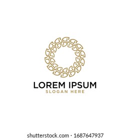 Diseño abstracto del icono del logotipo. Elegante símbolo de línea de corona. Signo de vector premium universal