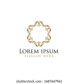 Abstract  logo icon design. Elegant crown line symbol. Universal premium vector sign