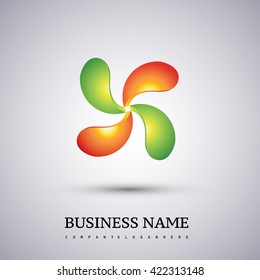 abstract logo Icon design element.