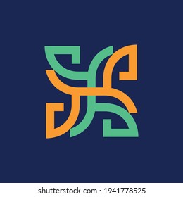 Logo abstracto. Diseño de iconos. Elementos de plantilla - signo vector