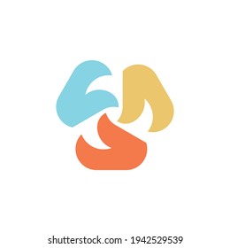 Abstraktes Logo. Symboldesign. Vorlagenelemente - Vektorsymbol