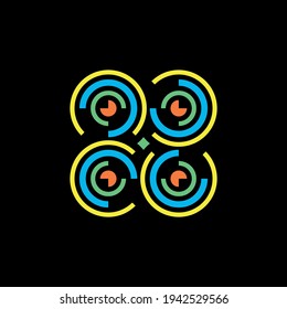 Abstract logo. Icon design. Template elements - vector sign