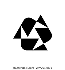 Logo Abstractas. Diseño de iconos. Elementos de Plantilla. Logos abstractos geométricos