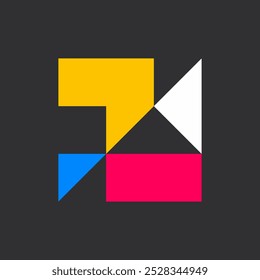 Abstraktes Logo. Symboldesign. Vorlagenelemente. Geometrische abstrakte Logos