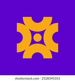 Abstraktes Logo. Symboldesign. Vorlagenelemente. Geometrische abstrakte Logos