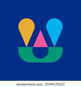 Abstract logo. Icon design. Template elements. Geometric abstract logos