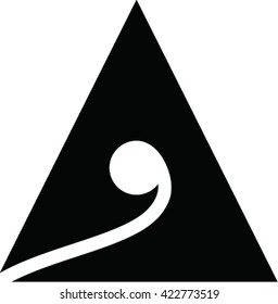 Abstract logo icon design template elements with letter A 