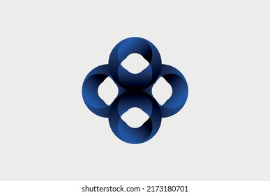Abstract logo icon graphic design illustration 