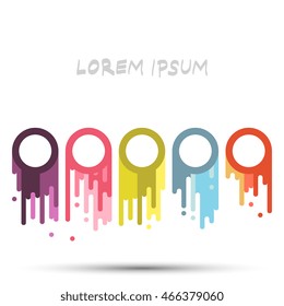 Abstract logo / icon / label template with circles. Vector illustration