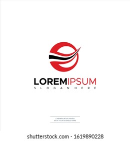 Abstract Logo Icon Letter E modern and elegant style design. business logo design template